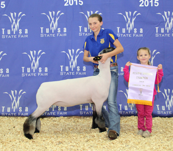 ResHeavyEweTulsa HHarrel Club Lambs Winners